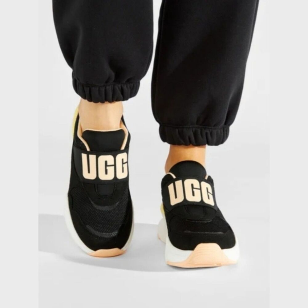 UGG | LA FLEX Mesh Athletic Black Sneakers, Size 8 NEW